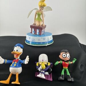 Disney Cartoon Network DC Comics Toy Lot 4 Items Read Description Gift Christmas